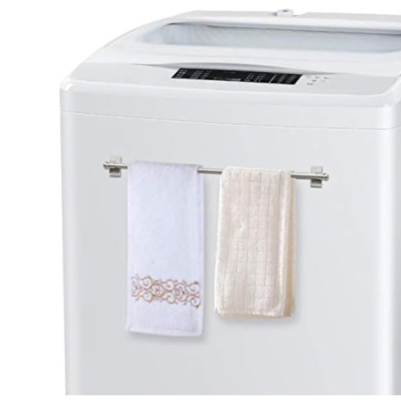 Magnetic Cafe Curtain Rods (x2) for Metal Doors adjustable 16-28" brushed nickel - Picture 4 of 5